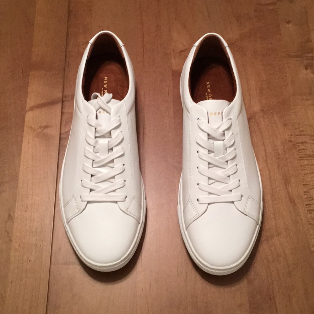 New Republic Kurt fancy white sneakers
